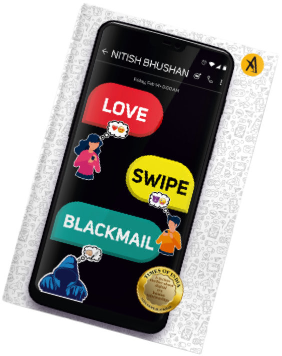 Love Swipe Blackmail novel by Nitish Bhushan